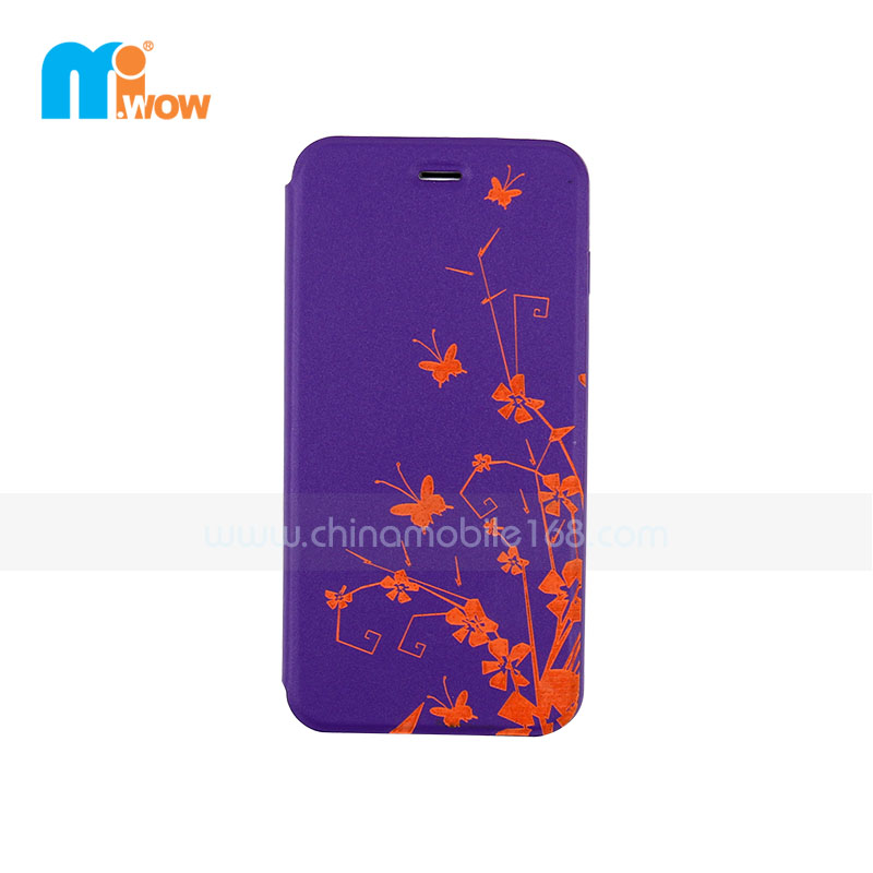 Flower pattern for iPhone 6 Plus Leather Case