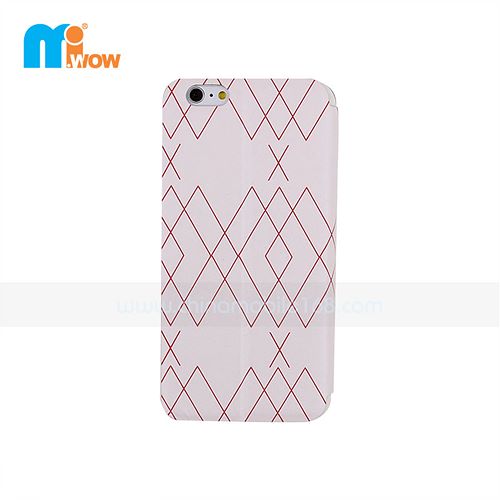 Pink Leather Flip Case for iPhone 6 Plus