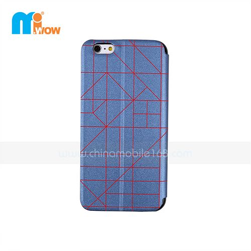Blue Laser Flip Cover Case for Iphone 6 plus