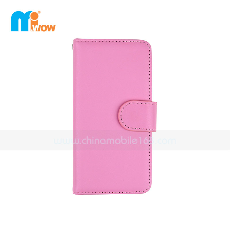 Pink Business Stand Wallet Case For iPhone 6 Plus