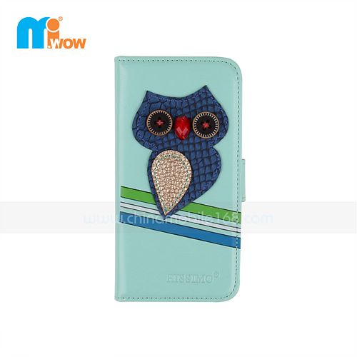 Owl Stand Leather Case for Iphone 6