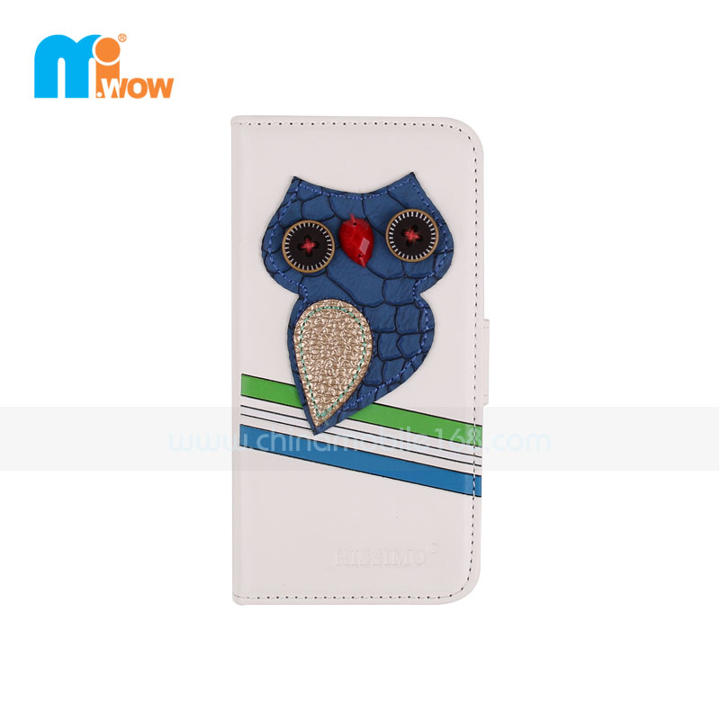 Owl Stand Leather Case for Iphone 6