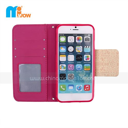 Fashion Lace Flip Cover Case For Iphone 6