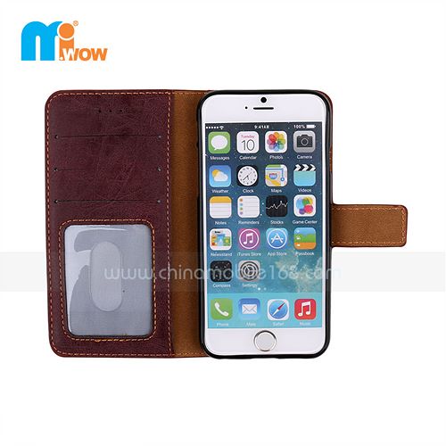Retro PU Leather Case For Apple Iphone 6
