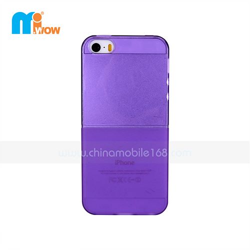 Trans Purple TPU Iphone 5S Cover Case