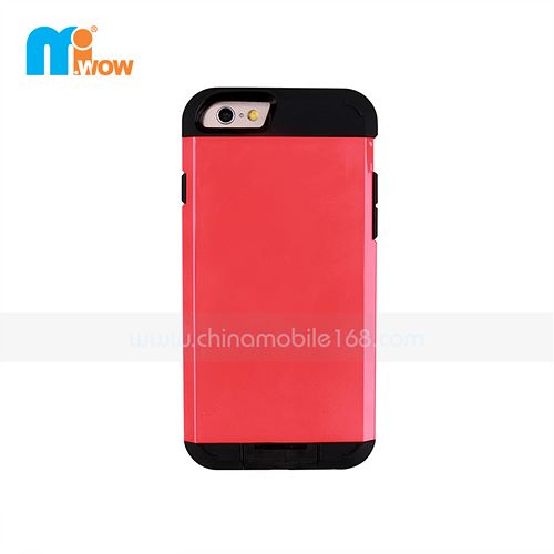 Red Apple Iphone 6 TPU + PC Cover Case
