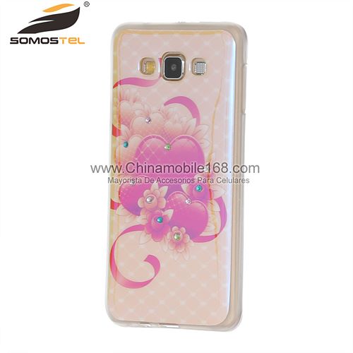 TPU flower pattern cell phone case supplier