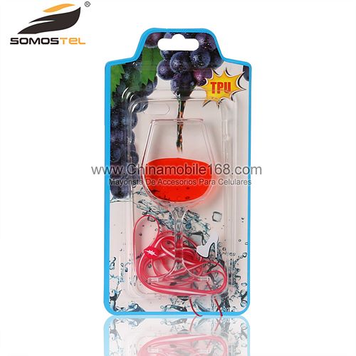 fluid liquid red wine glass cell phone case for iPhone 6s