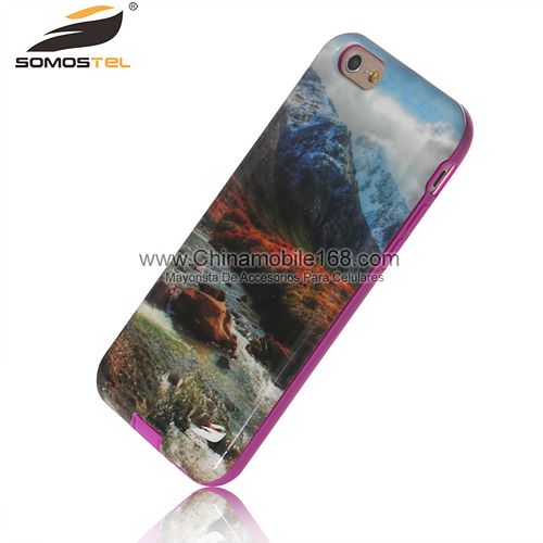 Landscape pattern 2 in 1 protector cell phone case