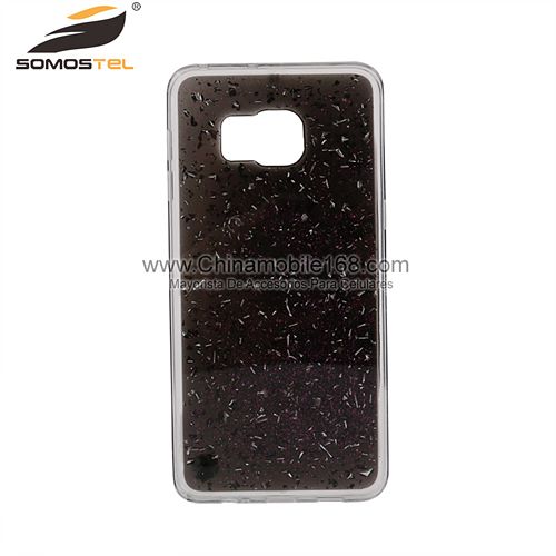 metal foil handmade pressed TPU phone case for samsung