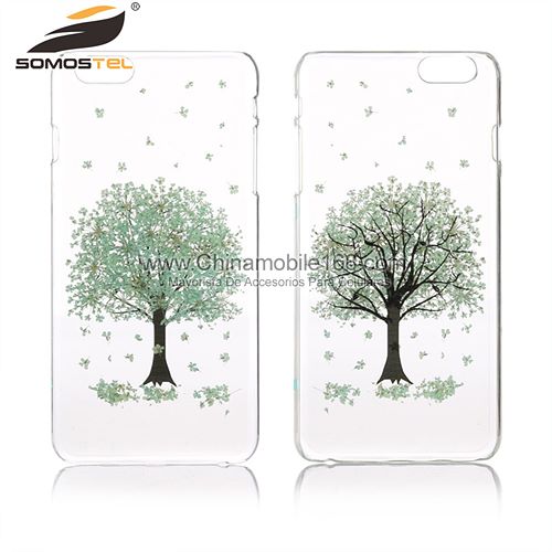 Life tree real pressed flowers phone case