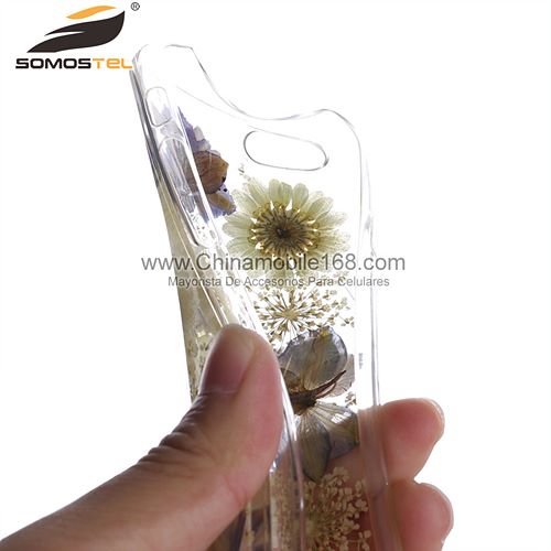 Sunflower pressed flower phone case
