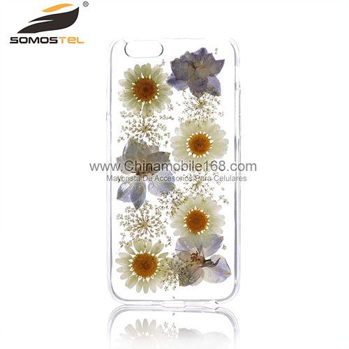 Sunflower pressed flower phone case