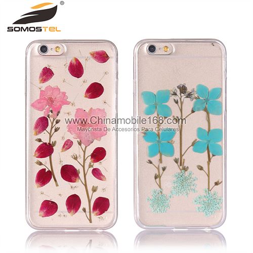 Handmade pressed flowers personalized phone cases