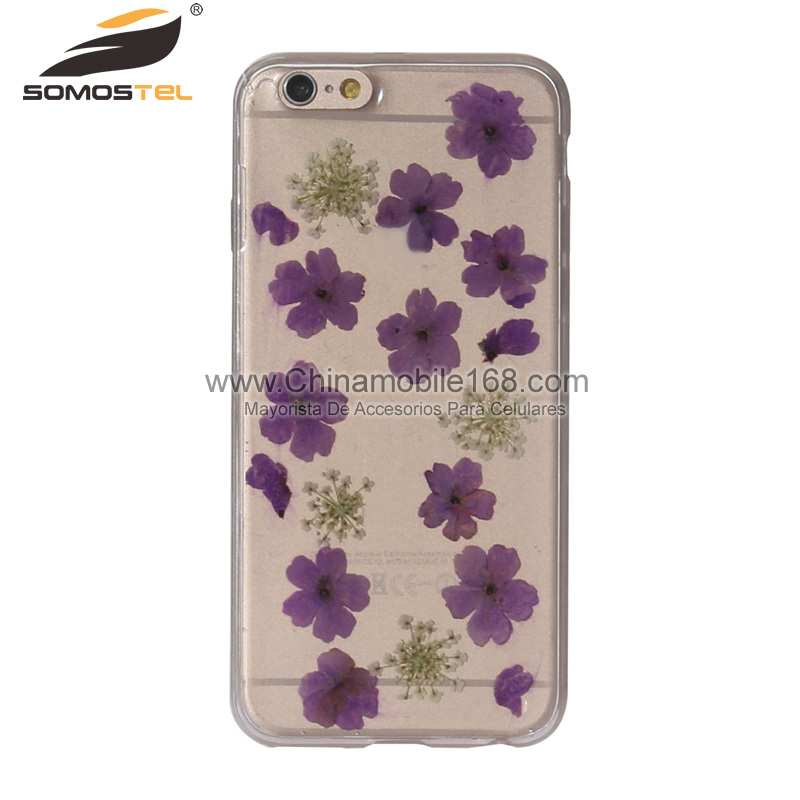 handmade petal pressed flower cell phone case