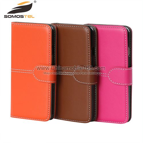 Filp stand leather case with card
