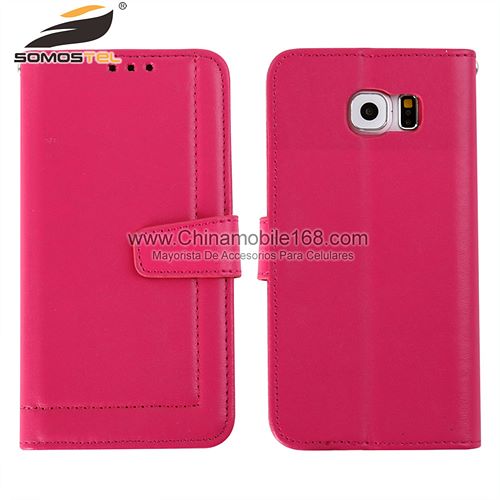Fashion Flip Leather Case For Samsung S6