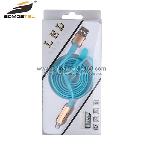 LED Light Micro USB Charger Data Cable