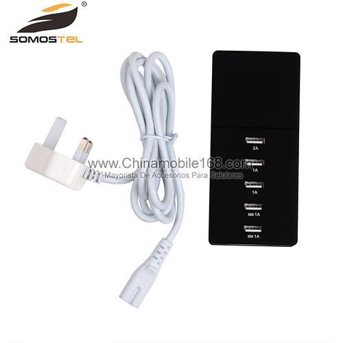 Universal 5 Port USB Charger Wall Travel Power Adapter