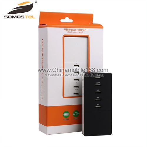 Universal 5 Port USB Charger Wall Travel Power Adapter