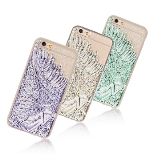Painted Angel Wings Sexy Woman Cover Case