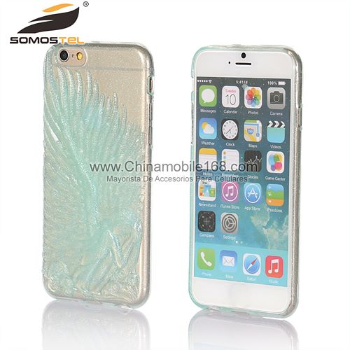 Embossing Angel Wings Protector Case for iPhone