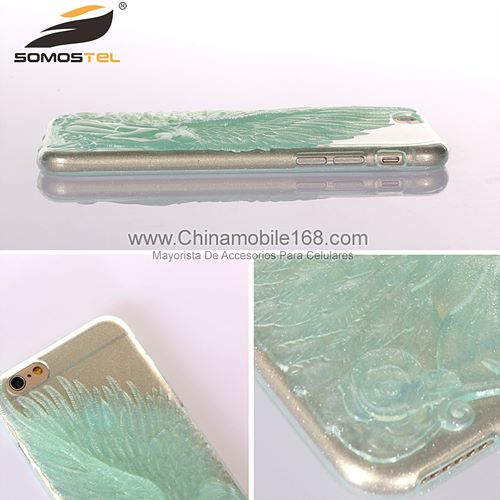 Embossing Angel Wings Protector Case for iPhone