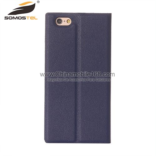 Window View Flip Folio Leather Cover Case for iPhone 6