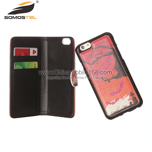 2 in 1 Separable Removable Magnetic Leather Phone Cases