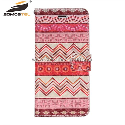 Flip stand fashion cool painted leather case