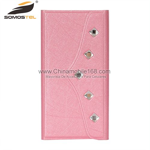 Fashion Flip Stand Diamond Phone Leather Case