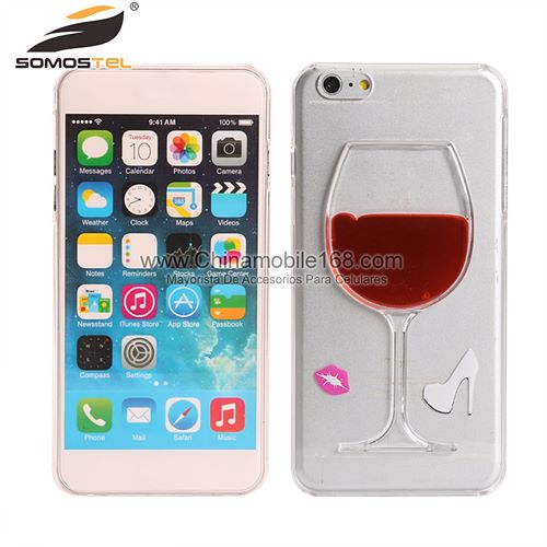 Lucky Liquid Red Wine Glass Cocktail Bottle Phone Case Cover