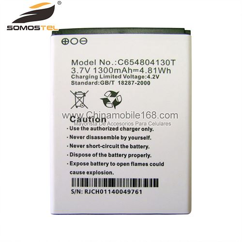 Battery for BLU 3.7V 1300mAh C654804130T
