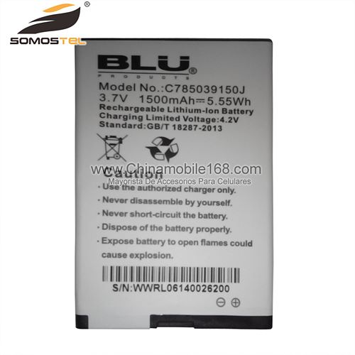 Battery for BLU 3.7V 1500mAh C785039150J