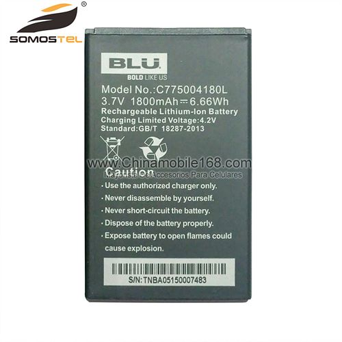 Battery for BLU 3.7V 1800mAh C775004180L