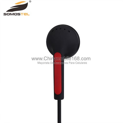 Earbuds with Mic Stereo Headphones Black